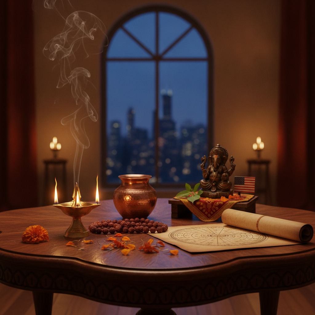 Indian Astrologer offering Vedic horoscope readings in Chicago