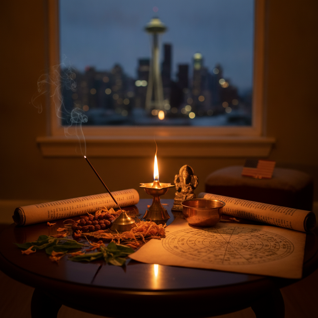 Indian astrologer Vedic horoscope reading consultation Seattle