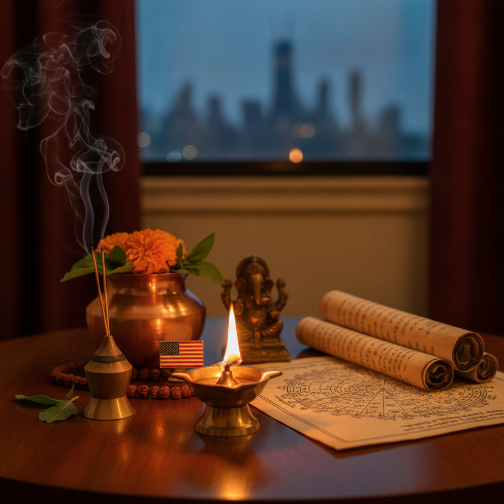 Black magic removal practitioner performing ritual in Chicago, IL