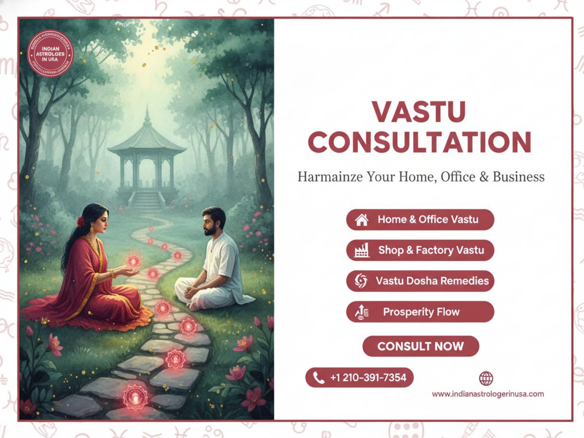 Commercial vastu consultation office space with warm light San Antonio