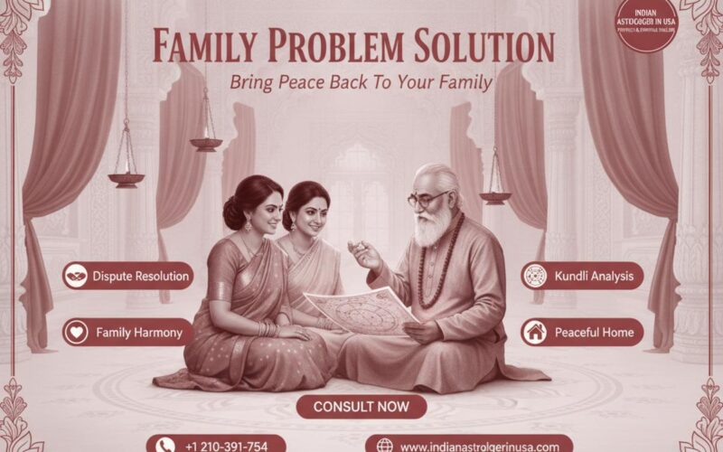 Family dispute solution with Indian astrologer in San Antonio TX peaceful setting