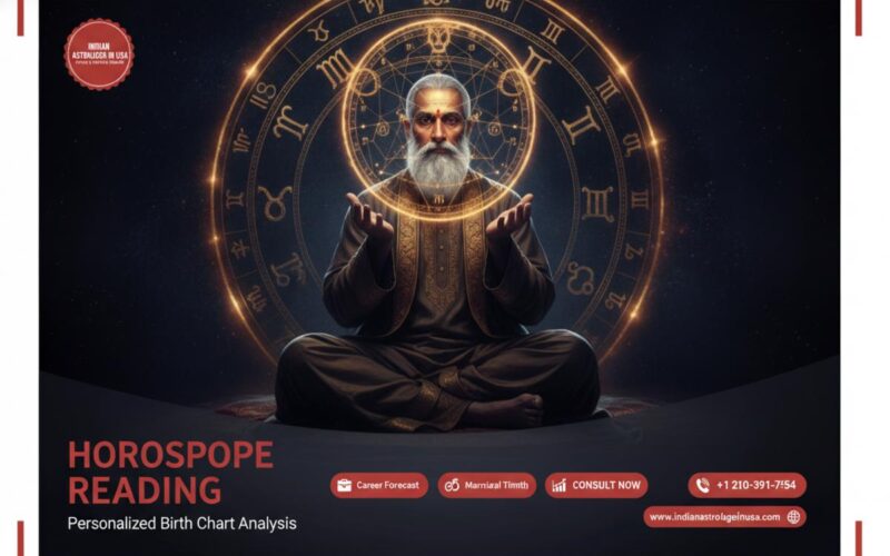 Horoscope consultation setup with charts and lamp in San Antonio