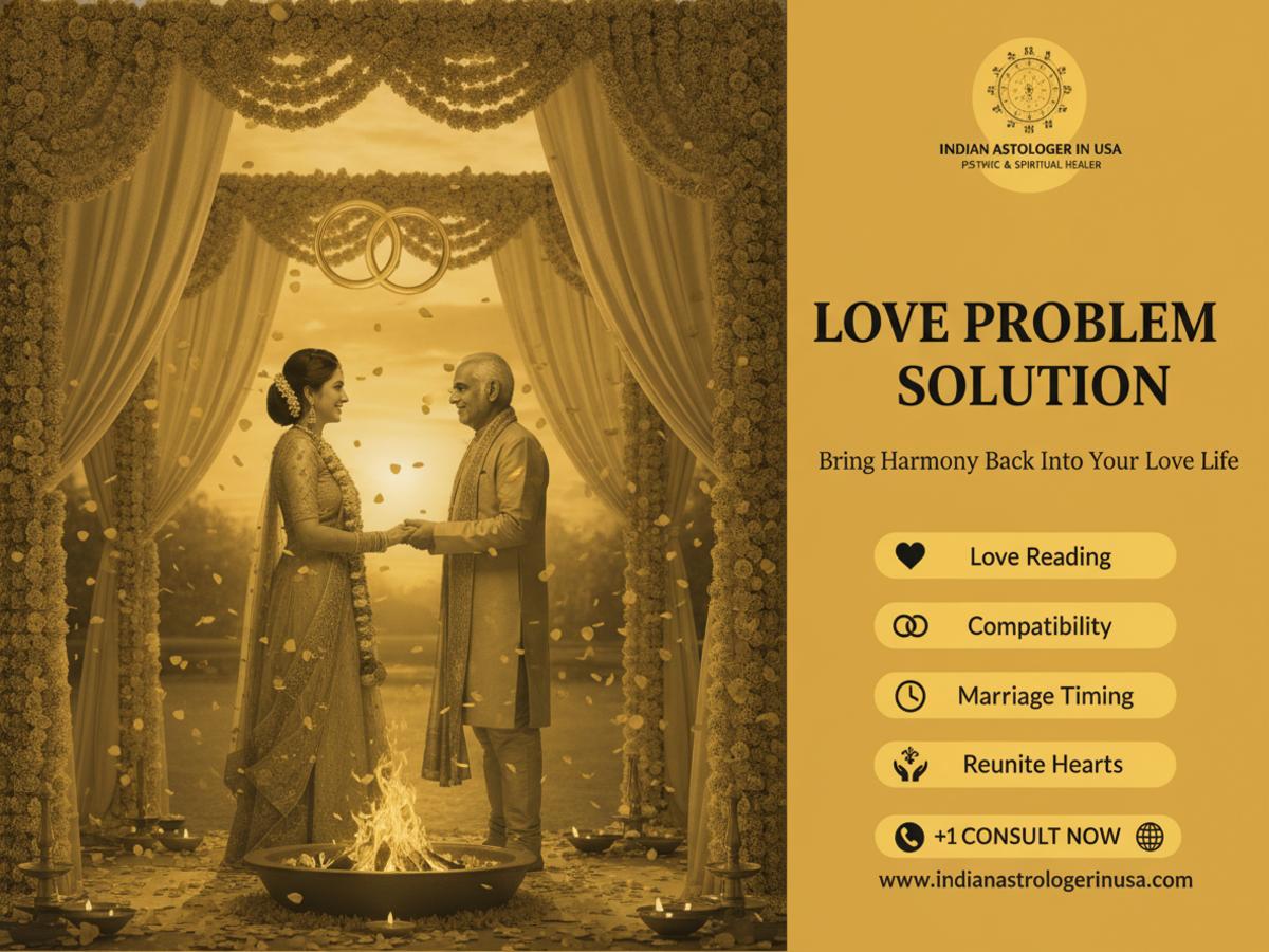 Love problem solution peaceful Vedic astrology room San Antonio TX