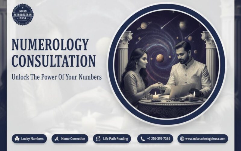numerology consultation materials on wooden table in San Antonio office