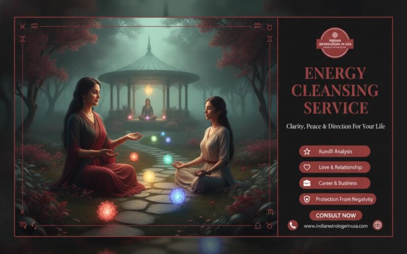 Peaceful energy cleansing service altar in San Antonio room
