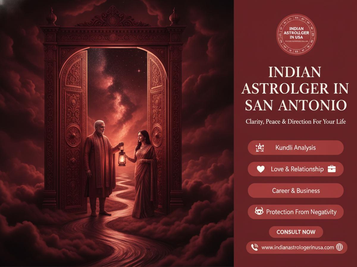 Indian astrologer birth chart reading in San Antonio consultation room