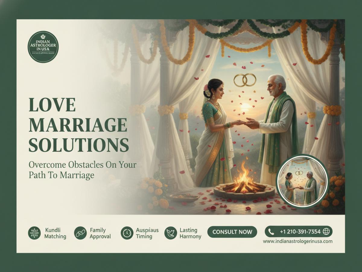 How Love Marriage Consultation in San Antonio Can Bring Clarity Love marriage consultation with kundli reading in San Antonio, TX
